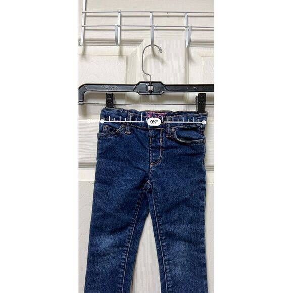 🍁 The Childrens Place Girls Jeans Size 3t Super Skinny Stretch Denim Blue DDB-A - Picture 3 of 6